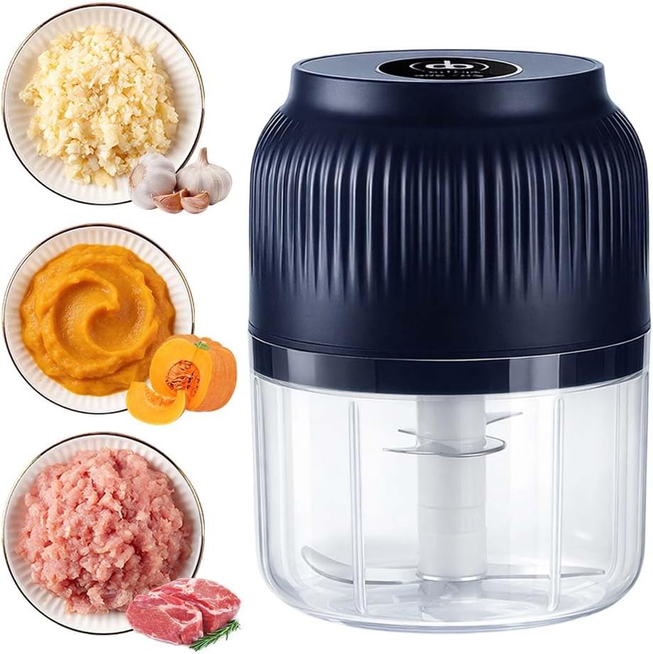 Electric garlic chopper mini portable veggie chopper - VNHOMEKITCHEN