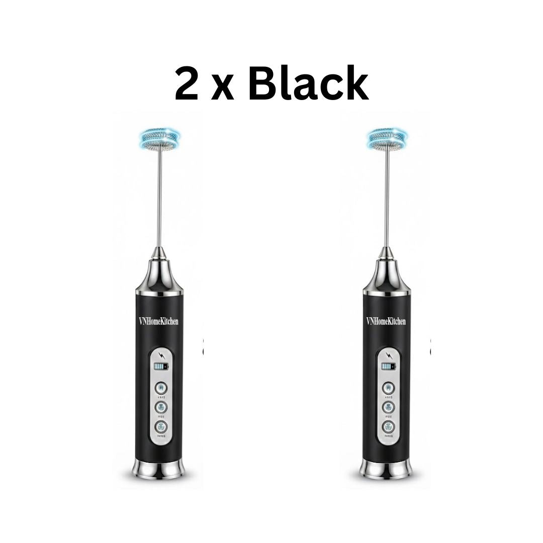 Upgraded handheld rechargeable milk frother - VNHOMEKITCHEN
